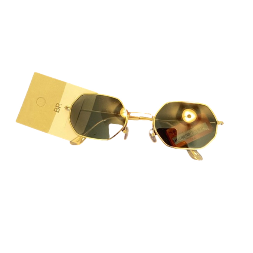 BP gold hexagon sunglasses NWT